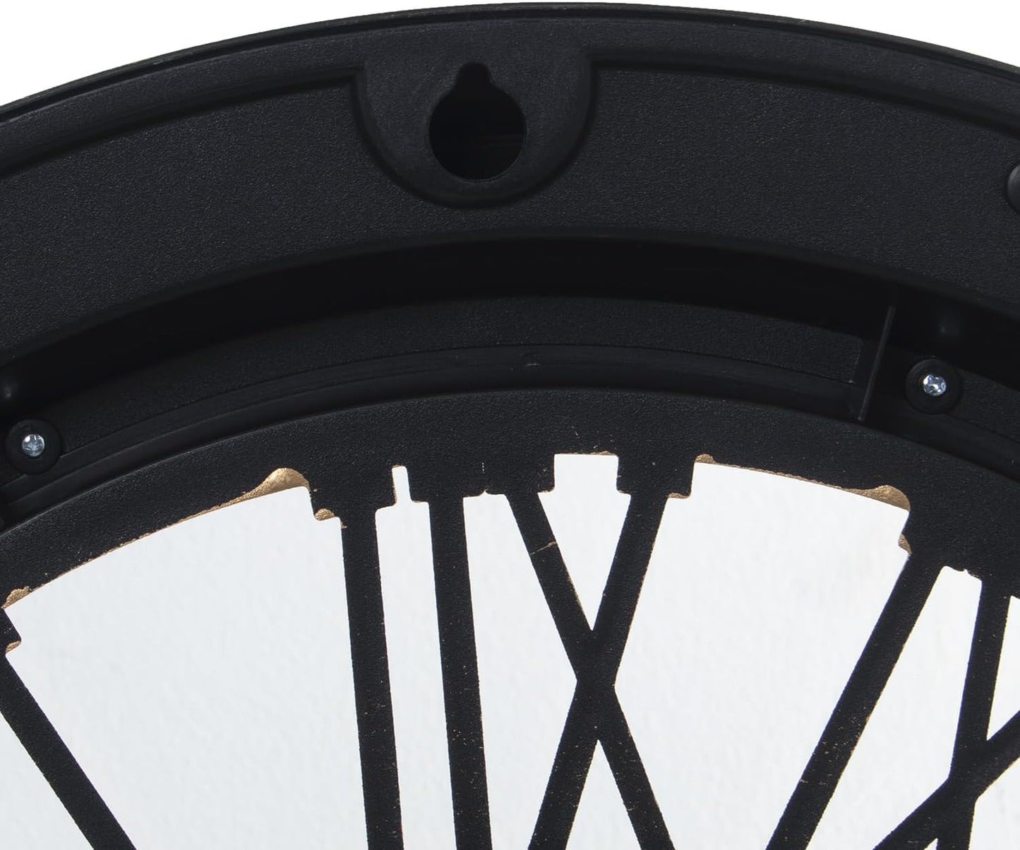 Orologio design ingranaggi nero e oro 58x58x5 cm