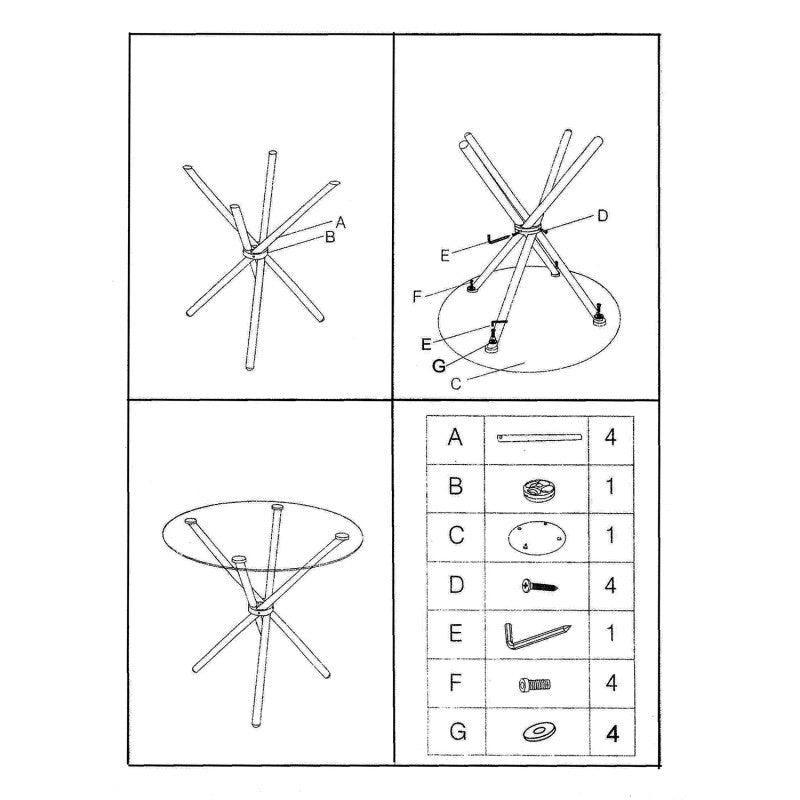 TAVOLO DA PRANZO CAMACHO diam 100x76H cm