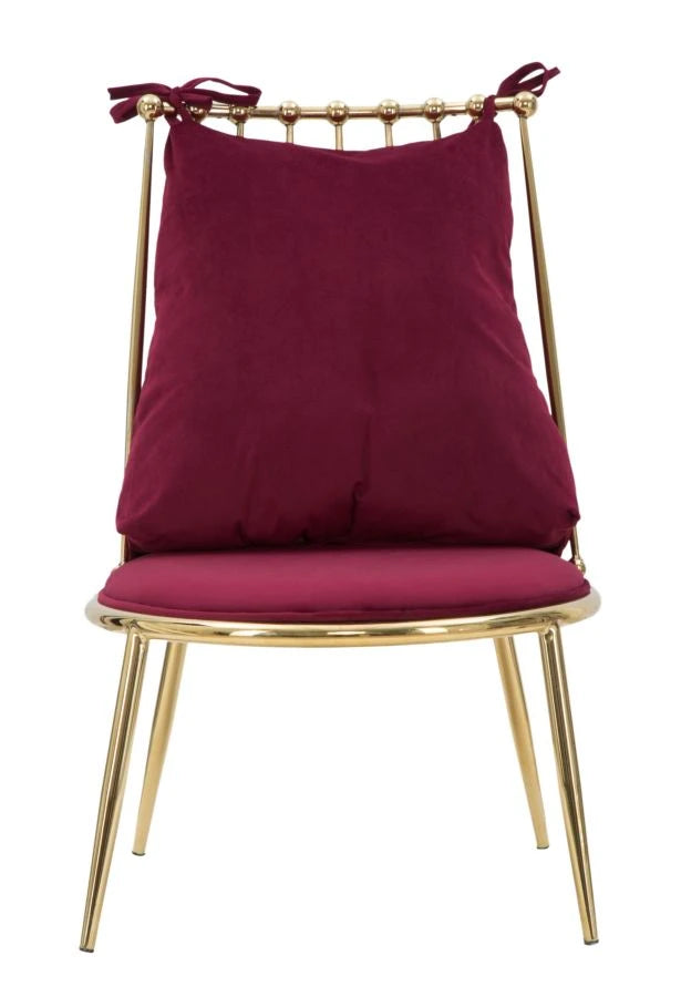 Poltrona Glam Backy Cm 55X60X83 (Altezza Seduta Cm 35 )