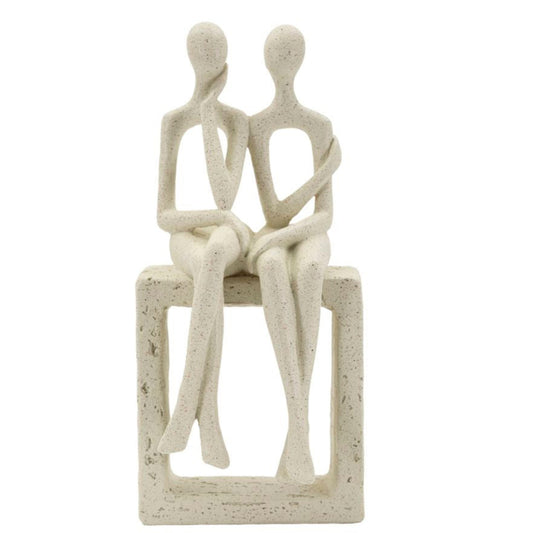 STATUETTA COPPIA STONS CM 11,5X9X25