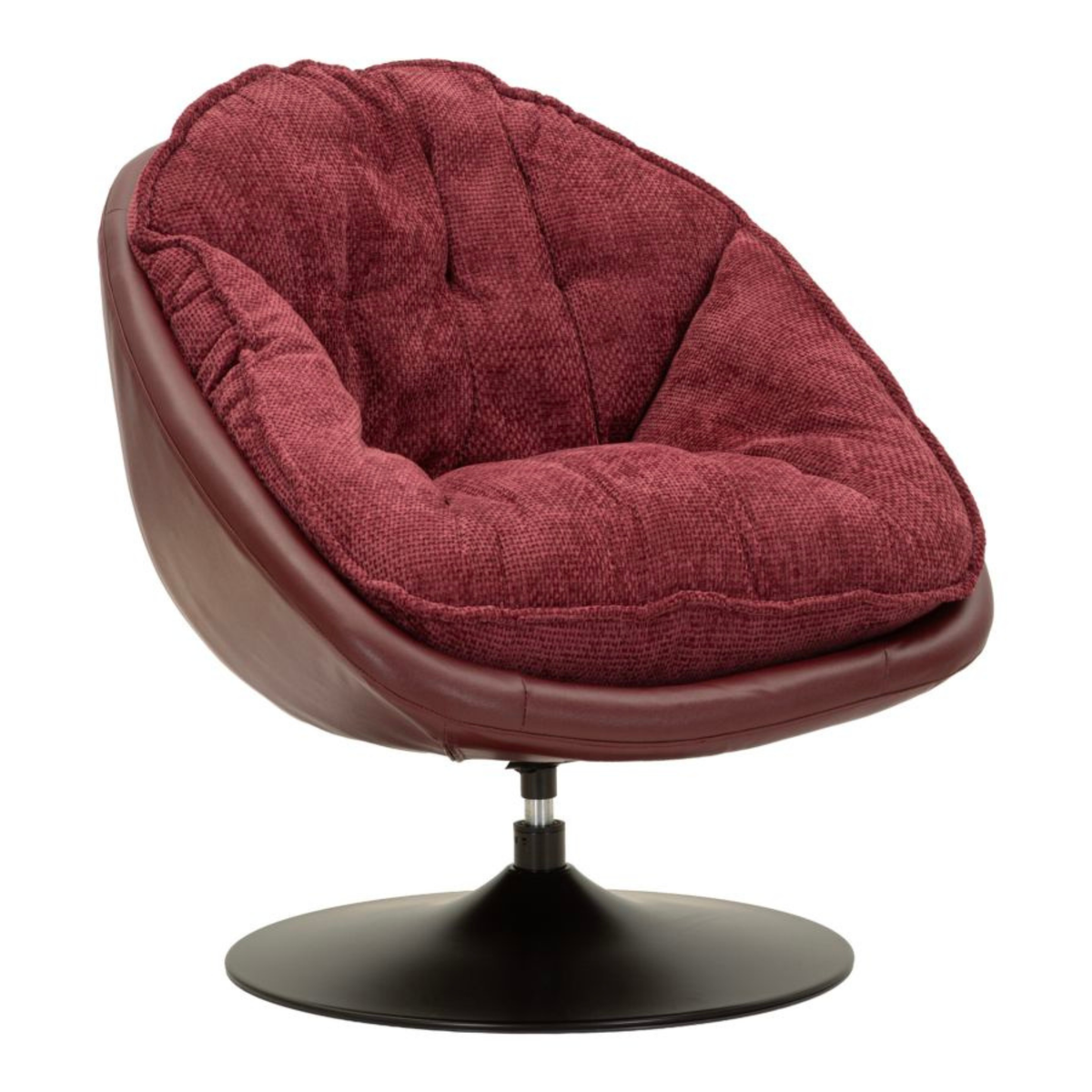 Poltrona Dortmund Bordeaux – 78 × 78 × 84 cm