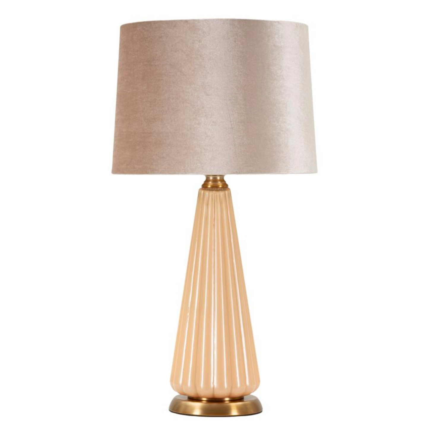 Lampada da tavolo “Perly – A” Ø 36,5 × 68,5 cm – vetro perlato con dettagli dorati