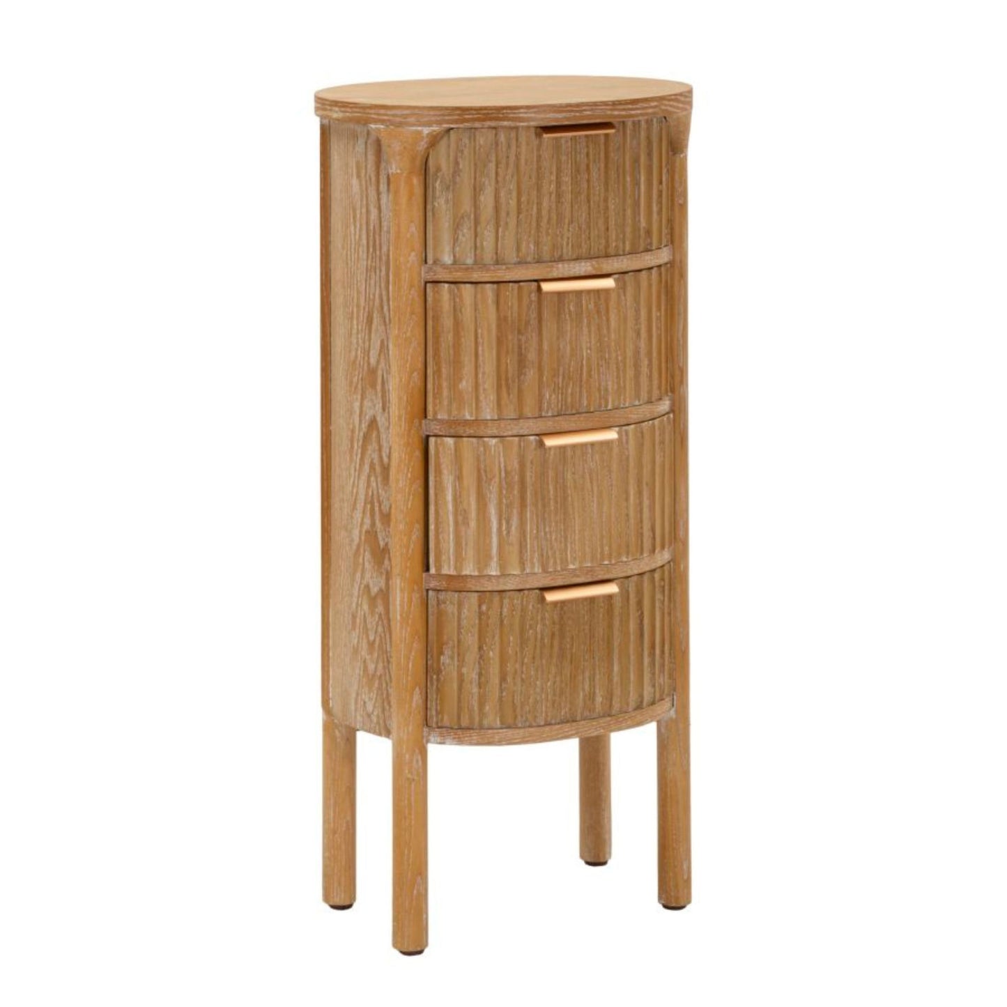 Cassettiera Goteborg in Legno Naturale 38x33,5x82 cm