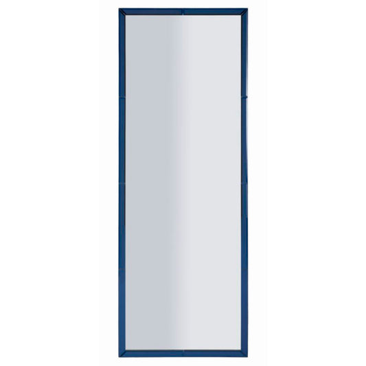 SPECCHIO DA MURO RIYAD BLU CM 55X2X150 (MISURA SPECCHIO CM 49X143,5)