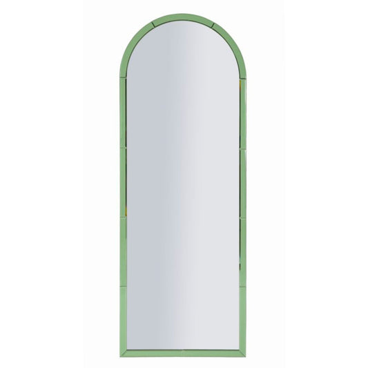 SPECCHIO DA MURO BAKU VERDE CM 55X2X150 (MISURA SPECCHIO CM 49X144)