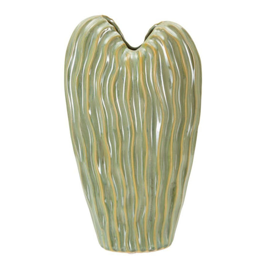 Vaso Venice 22x10x39 cm – Vaso Decorativo Verticale con Finitura Lucida