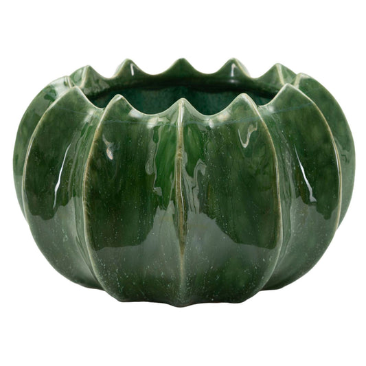 Cachepot Cactus Ø 22x13,5 cm – Contenitore Decorativo con Effetto Naturale