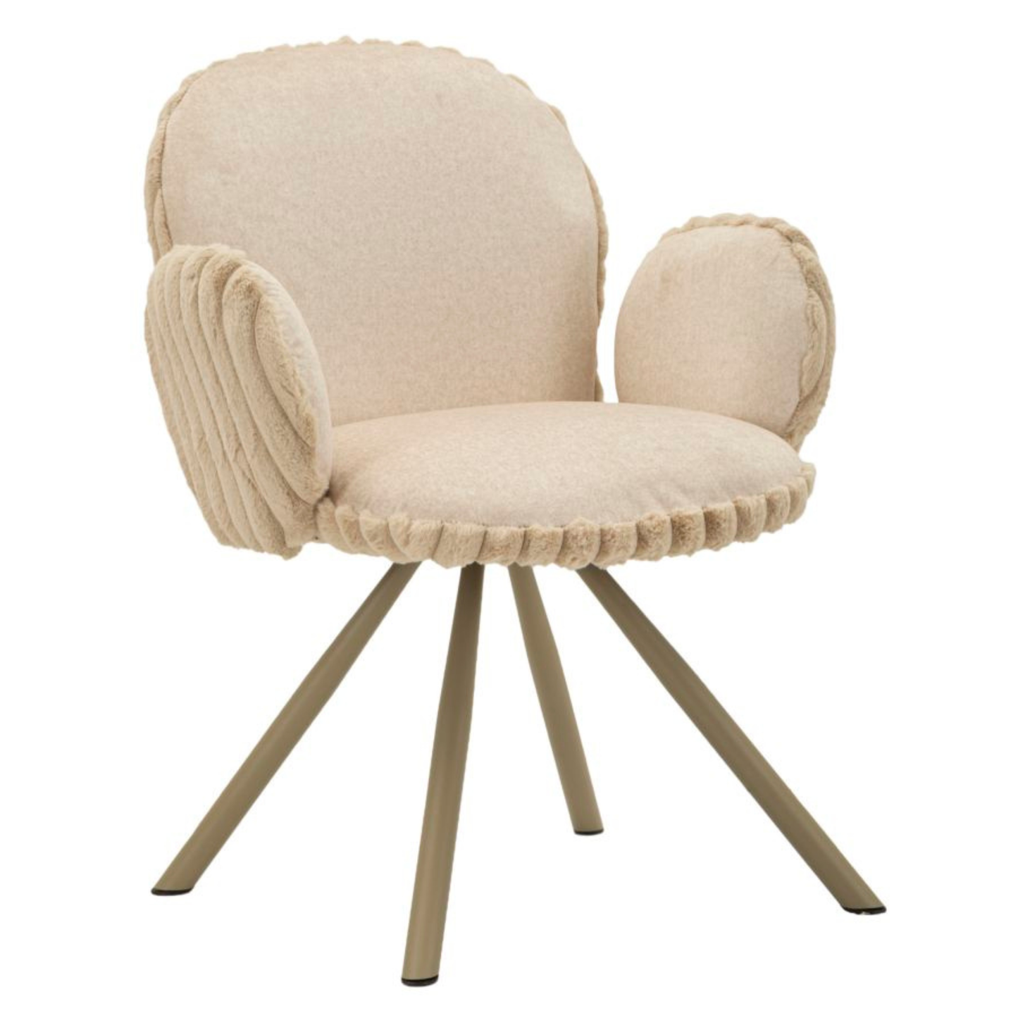 SEDIA STOCCOLMA -B-CREMA SET 2 PZ CM 64X68X83 (ALTEZZA SEDUTA CM 45)