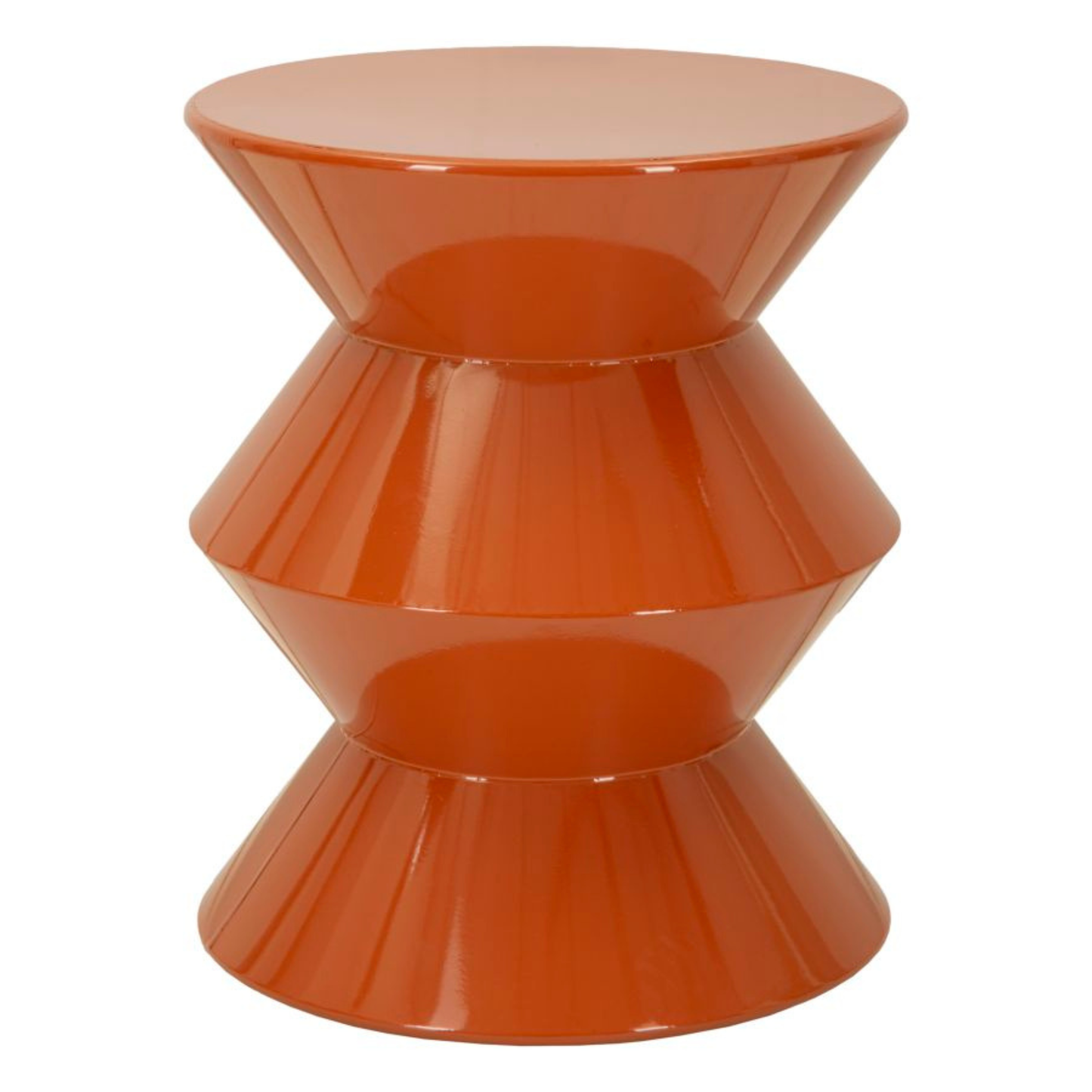 TAVOLINETTO IN METALLO ZAG ARANCIONE CM Ø 37,5X45