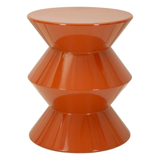 TAVOLINETTO IN METALLO ZAG ARANCIONE CM Ø 37,5X45