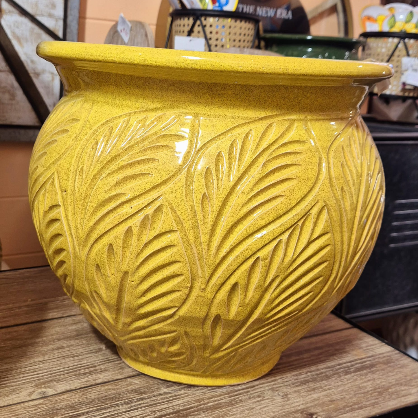CASPEAUX INTARSIO FOGLIA OCRA, 32 X 30 cm