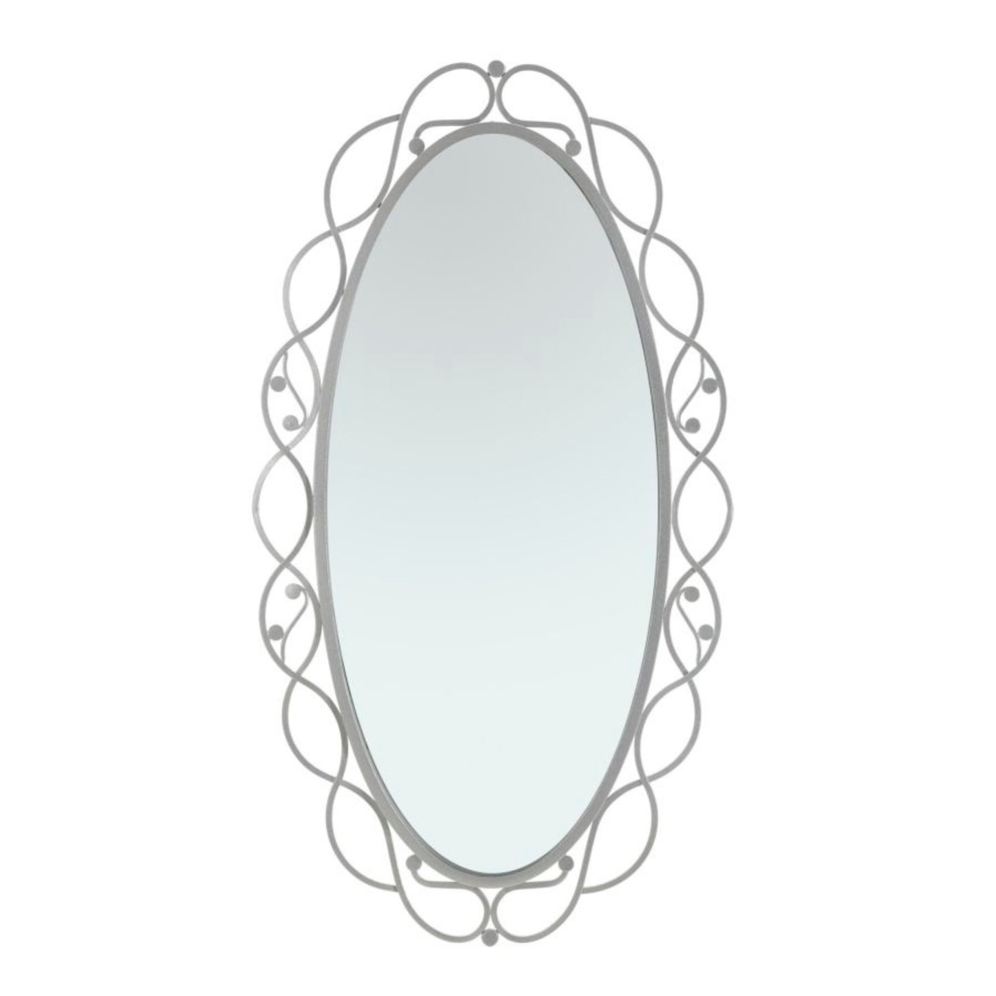 SPECCHIO OVAL SILVER CM 60X2,5X110