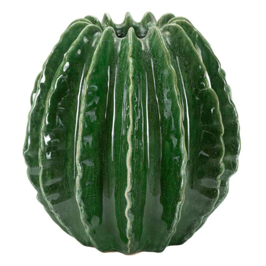 Vaso Cactus Ball Ø 23,5x24,5 cm – Vaso Decorativo con Finitura Naturale Opaca