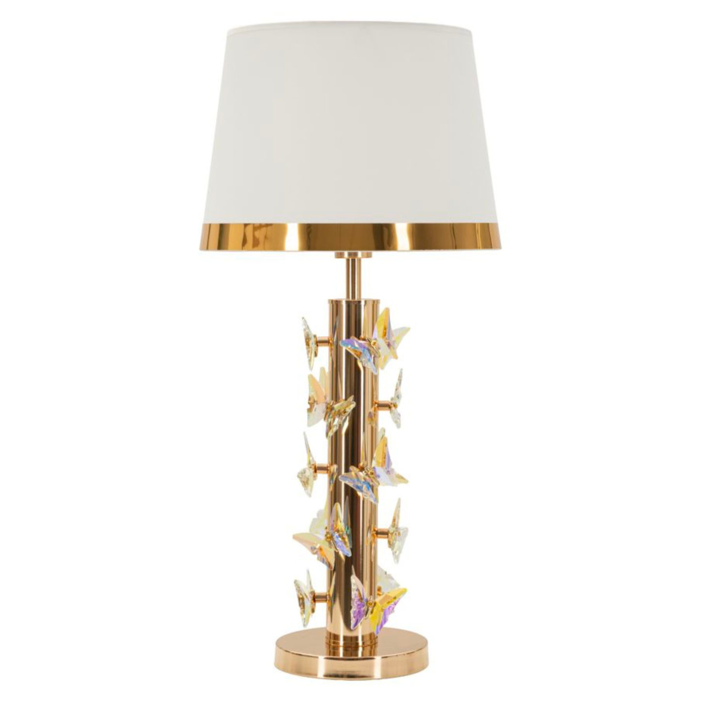 LAMPADA DA TAVOLO GOLD BUTTERFLY CM Ø 35X74