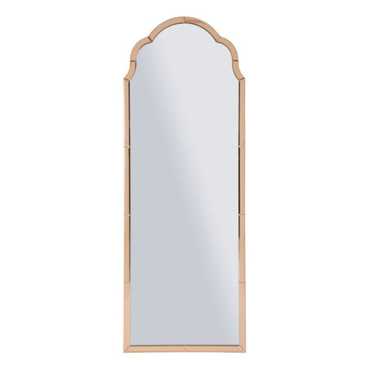 SPECCHIO DA MURO TANGERI ROSA CM 55X2X150 (MISURA SPECCHIO CM 49X144H