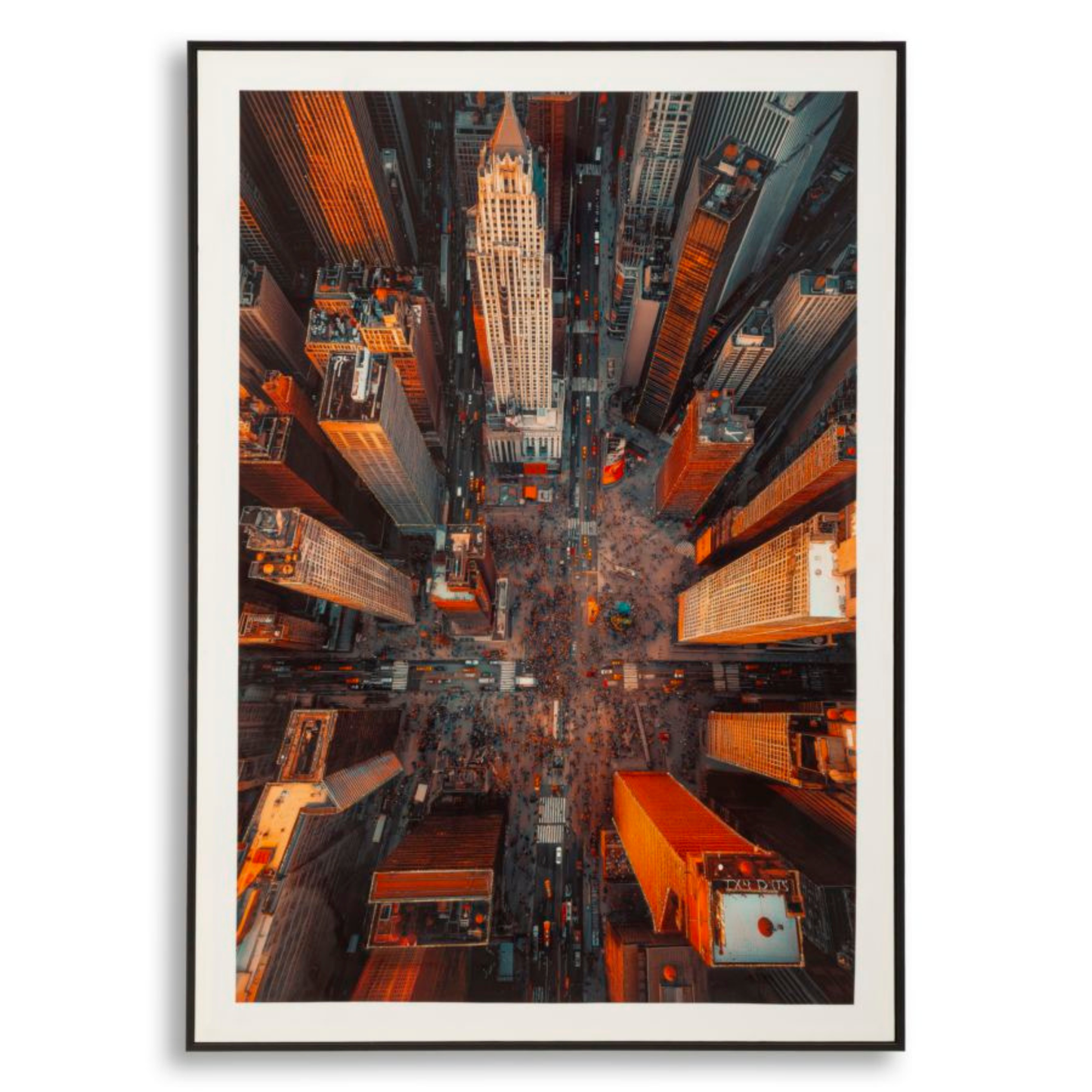 STAMPA SU TELA LACCATA NEW YORK C/CORNICE -B- CM 72X4X102