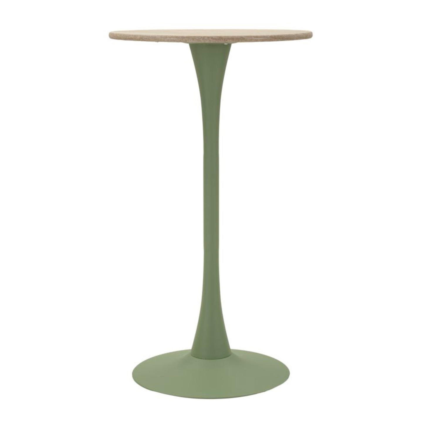 TAVOLO BAR ALASKA VERDE diam 60x106H cm