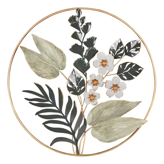 Decorazione da parete Fiore DUBNIUM Metallo 70 cm Verde