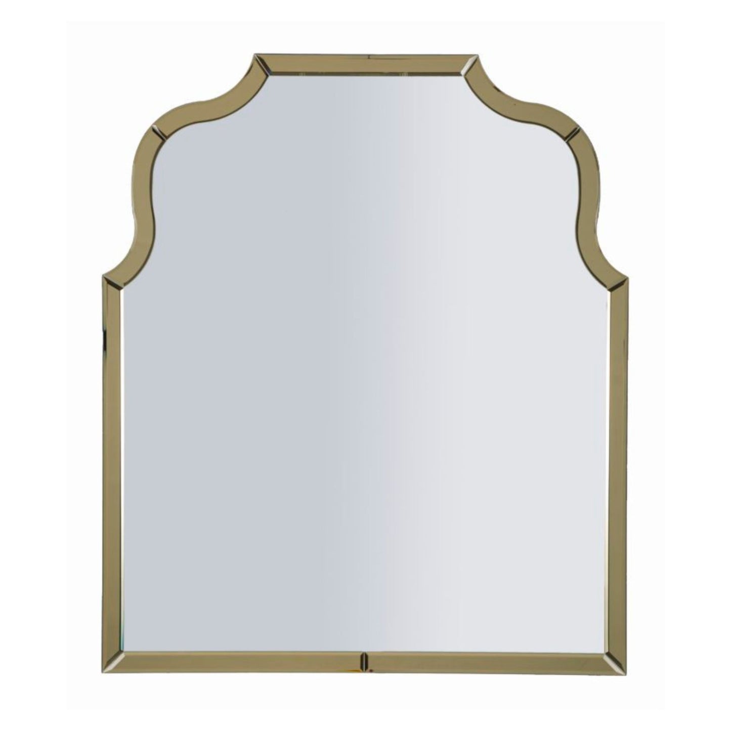 SPECCHIO DA MURO ANKARA ORO CM 85X1X100 (MISURA SPECCHIO CM 78X93)