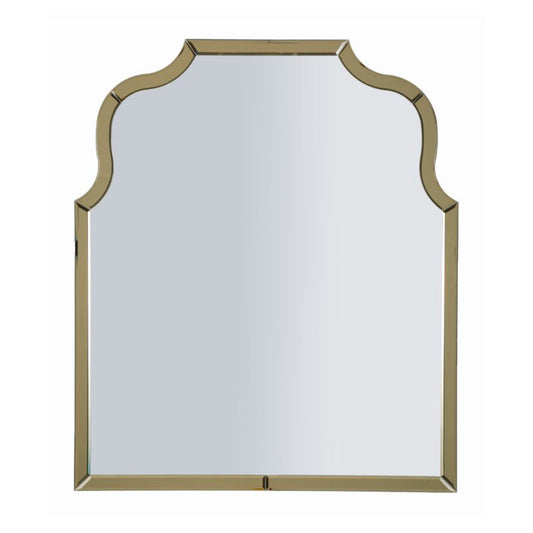 SPECCHIO DA MURO ANKARA ORO CM 85X1X100 (MISURA SPECCHIO CM 78X93)