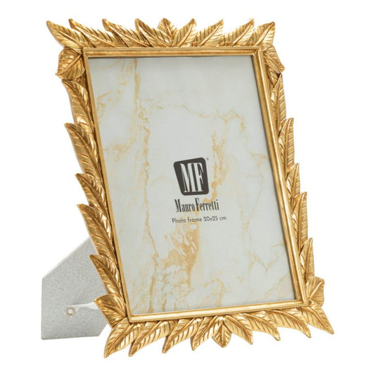 Cornice "Laurel" Mauro Ferretti – 27×2×32,3 cm (interno 20×25 cm) oro