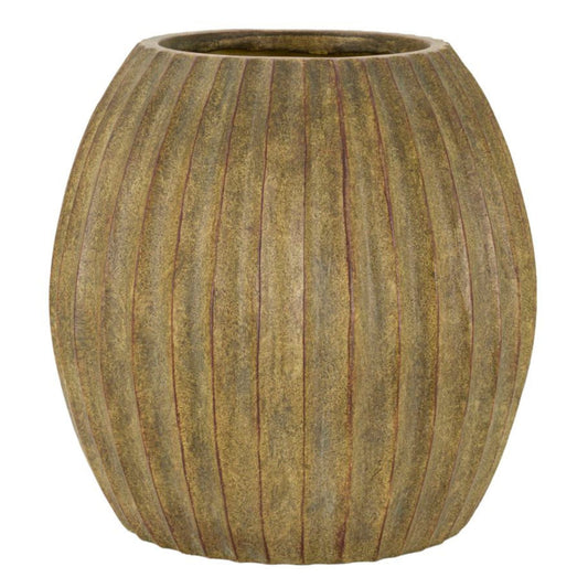 Vaso Breeze Ø32x32,5 cm – Finitura Naturale per Arredi Boho e Scandi