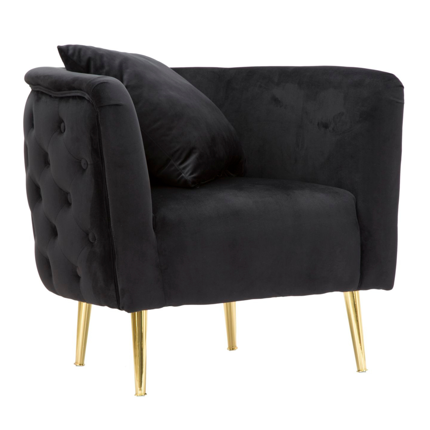 POLTRONA BUCAREST NEROCM 76X74X71