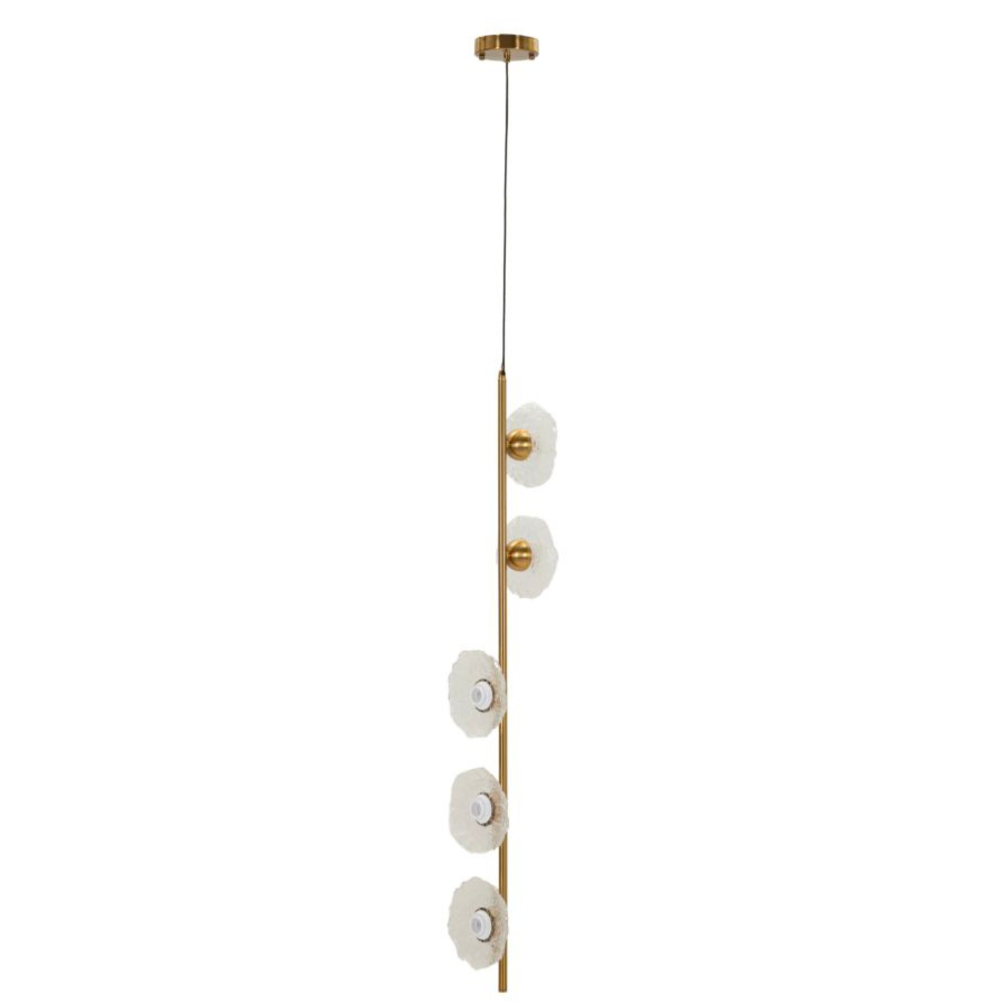 LAMPADARIO EMILY VERTICALE VETRO TRASPARENTE CM 15X16X110