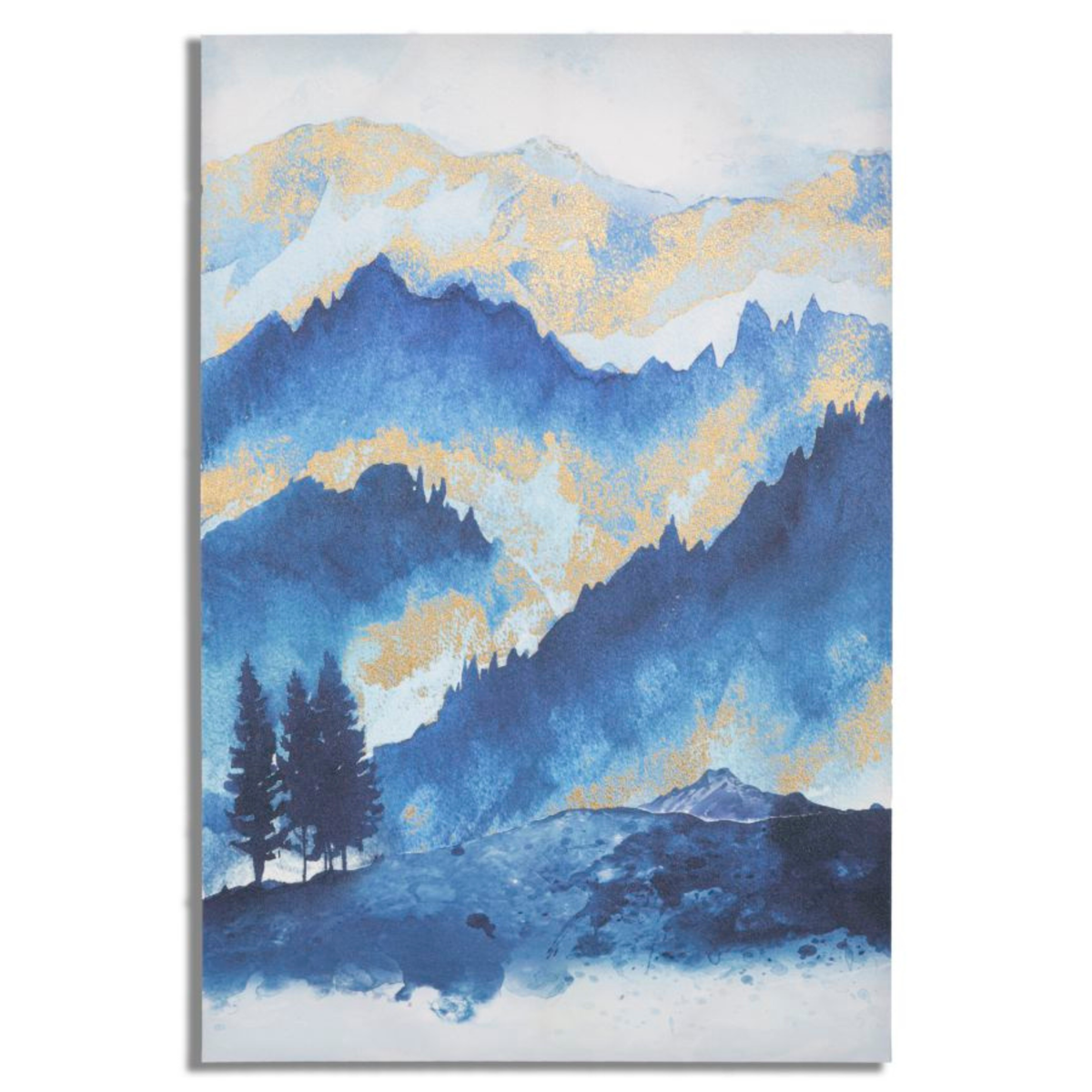 STAMPA DIPINTA MOUNTAIN TREE CM 80X3X120
