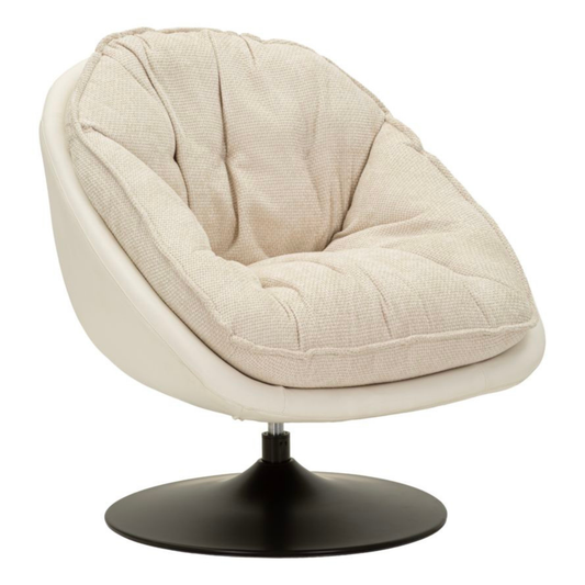 POLTRONA DORTMUND CREMA CM 78X78X84