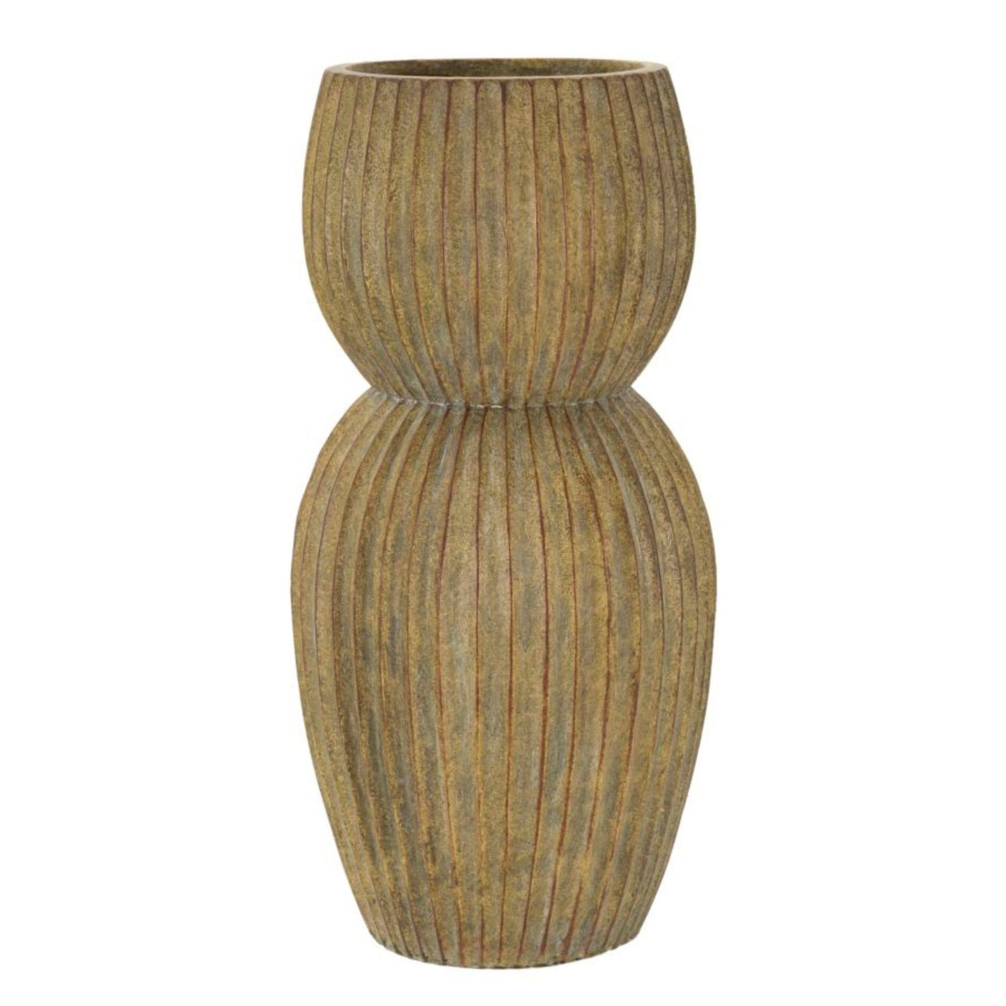 Vaso Breeze Ø25x52,5 cm – Vaso Alto Decorativo con Finitura Effetto Pietra