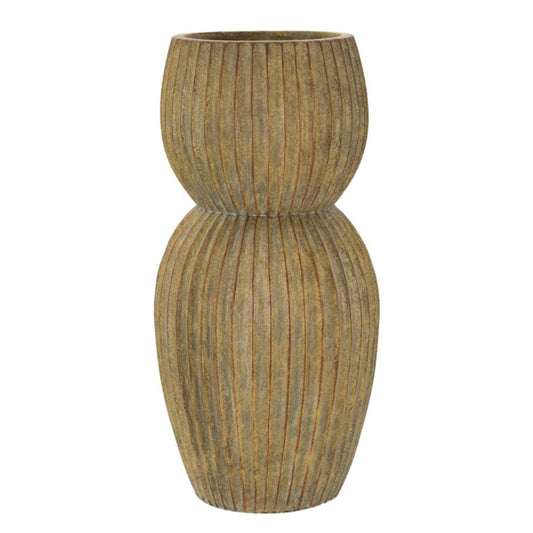 Vaso Breeze Ø25x52,5 cm – Vaso Alto Decorativo con Finitura Effetto Pietra