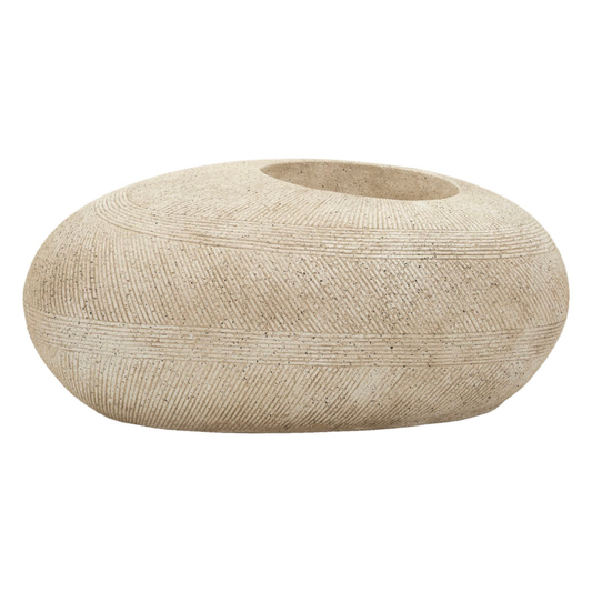 Vaso da esterno effetto pietra Stone  CM 78,5X56X33,5 (APERTURA CM Ø 28)