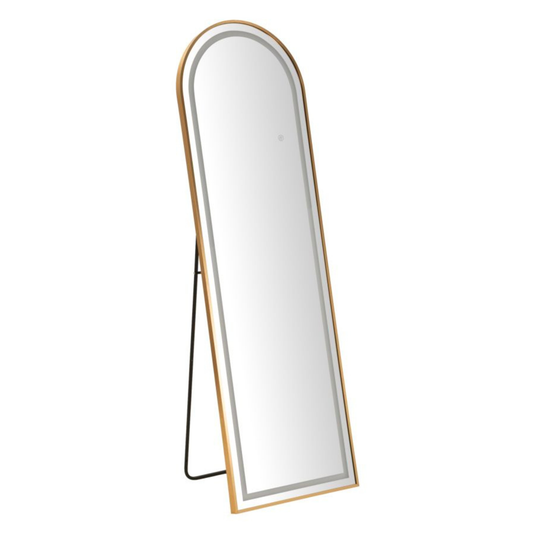 SPECCHIO DA TERRA LED SIMPLE ARCO CM 50X3-38X160 (3 TONALITA' DI LUCE)