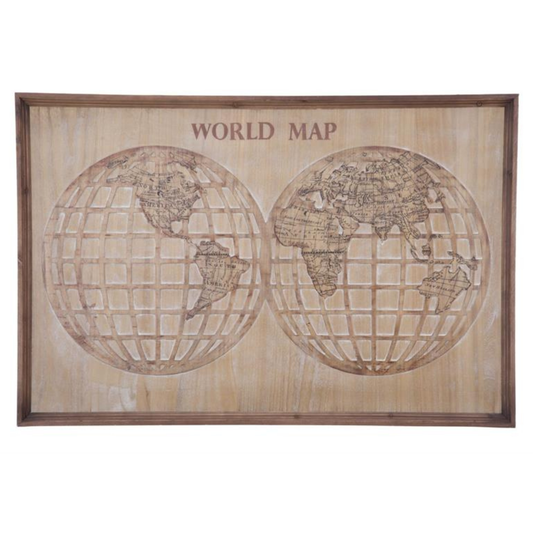 PANNELLO WORLD MAP CM 120X4X80