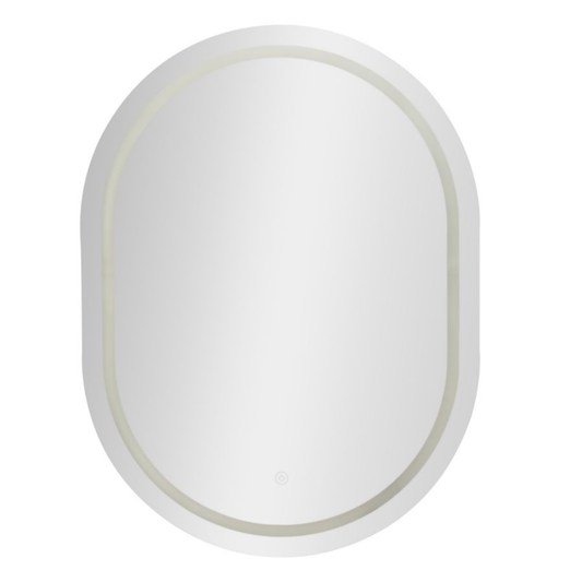 SPECCHIO DA MURO LED SIMPLE OVALE CM 60X3,5X80 (3 TONALITA' DI LUCE)