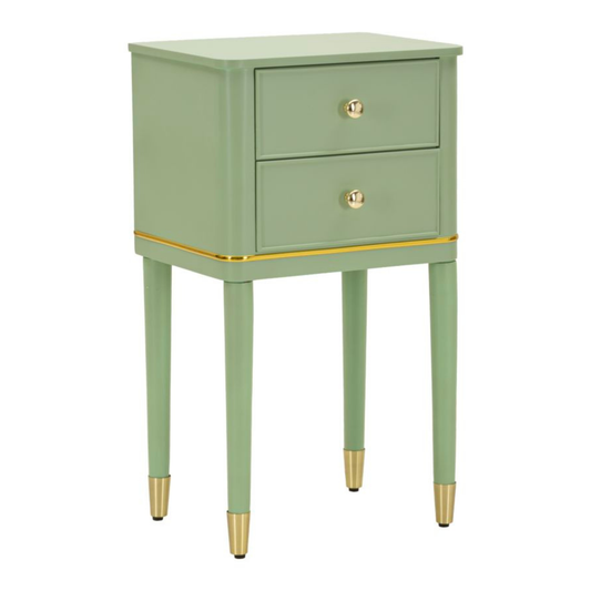 COMODINO CAMILLE VERDE CM 40X30X71
