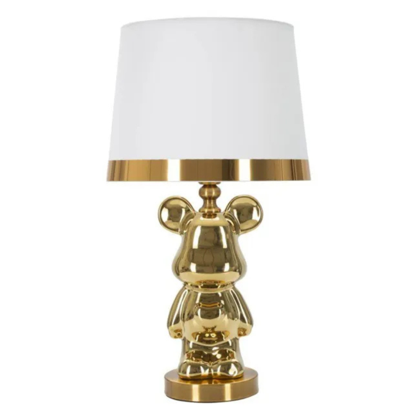 LAMPADA DA TAVOLO ORSACCHIOTTO GOLD CM Ø 30X54