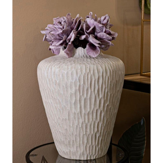 Vaso Shade Ø32x40 cm – Vaso Alto con Finitura Effetto Pietra Naturale