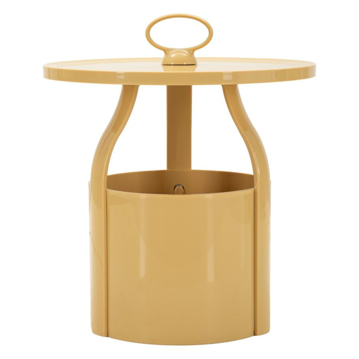 TAVOLINETTO P/GIORNALI IRIS CREMA CM Ø 44X43
