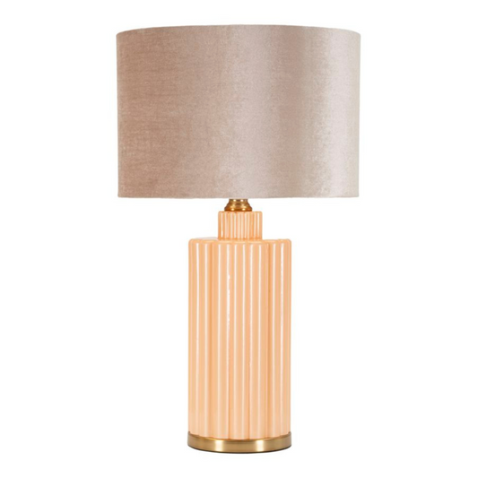 Lampada da tavolo “Perly – D” Ø 40,5 × 69,5 cm – design elegante in vetro perlato