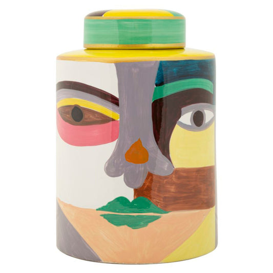 Vaso Piccassy Top in Ceramica Multicolore H 28 cm