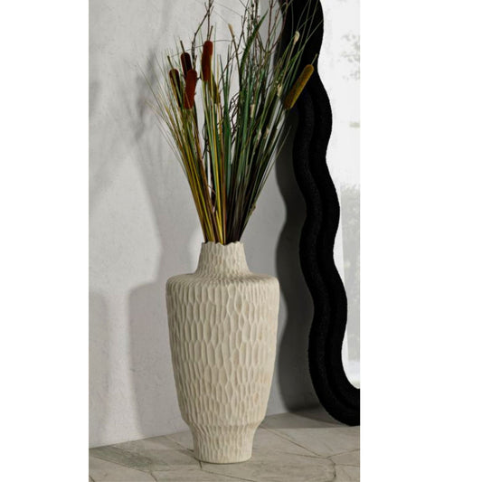 Vaso Shade Ø29,5x57 cm – Vaso Alto Decorativo con Finitura Effetto Pietra