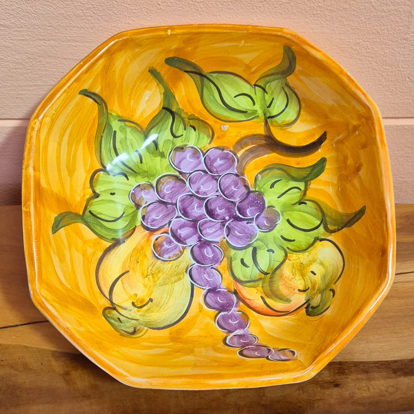PIATTO FONDO OTTAGONALE, diam 24 cm