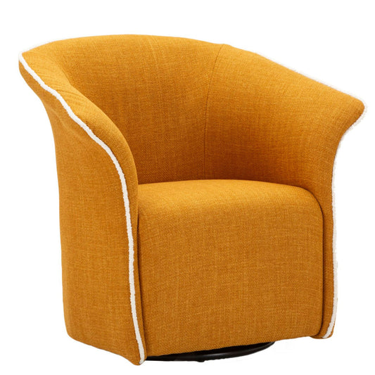 POLTRONA GIREVOLE SIENA SENAPE CM 83,5X66X80 (SEDUTA ALTEZZA CM 42) codice 142866000S
