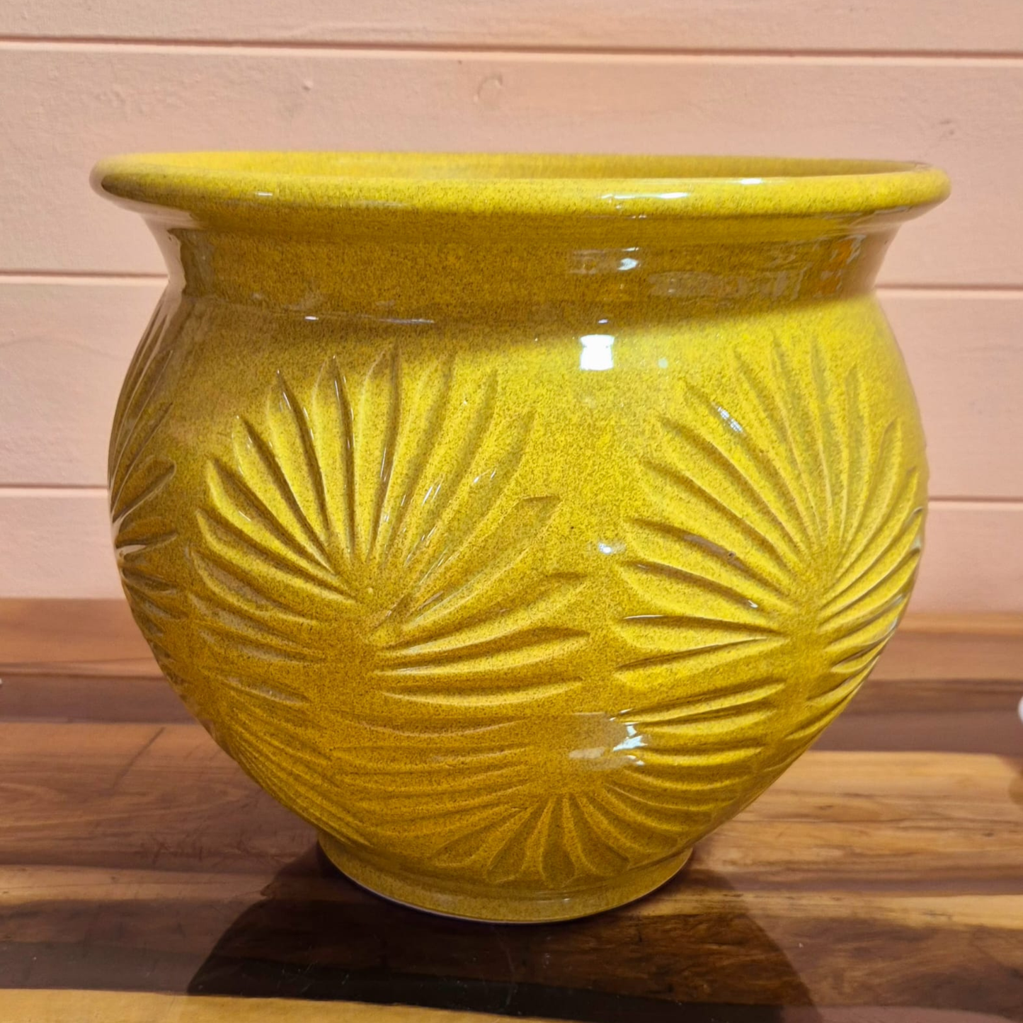 CACHEPOT FIORE OCRA, 32 x 30 cm
