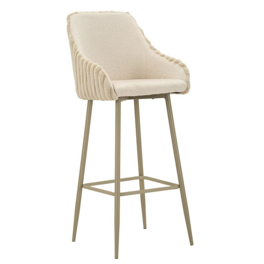 SGABELLO BAR ALASKA -A- CREMA SET 2 PZ 52x46x111 cm (ALTEZZA SEDUTA CM78)