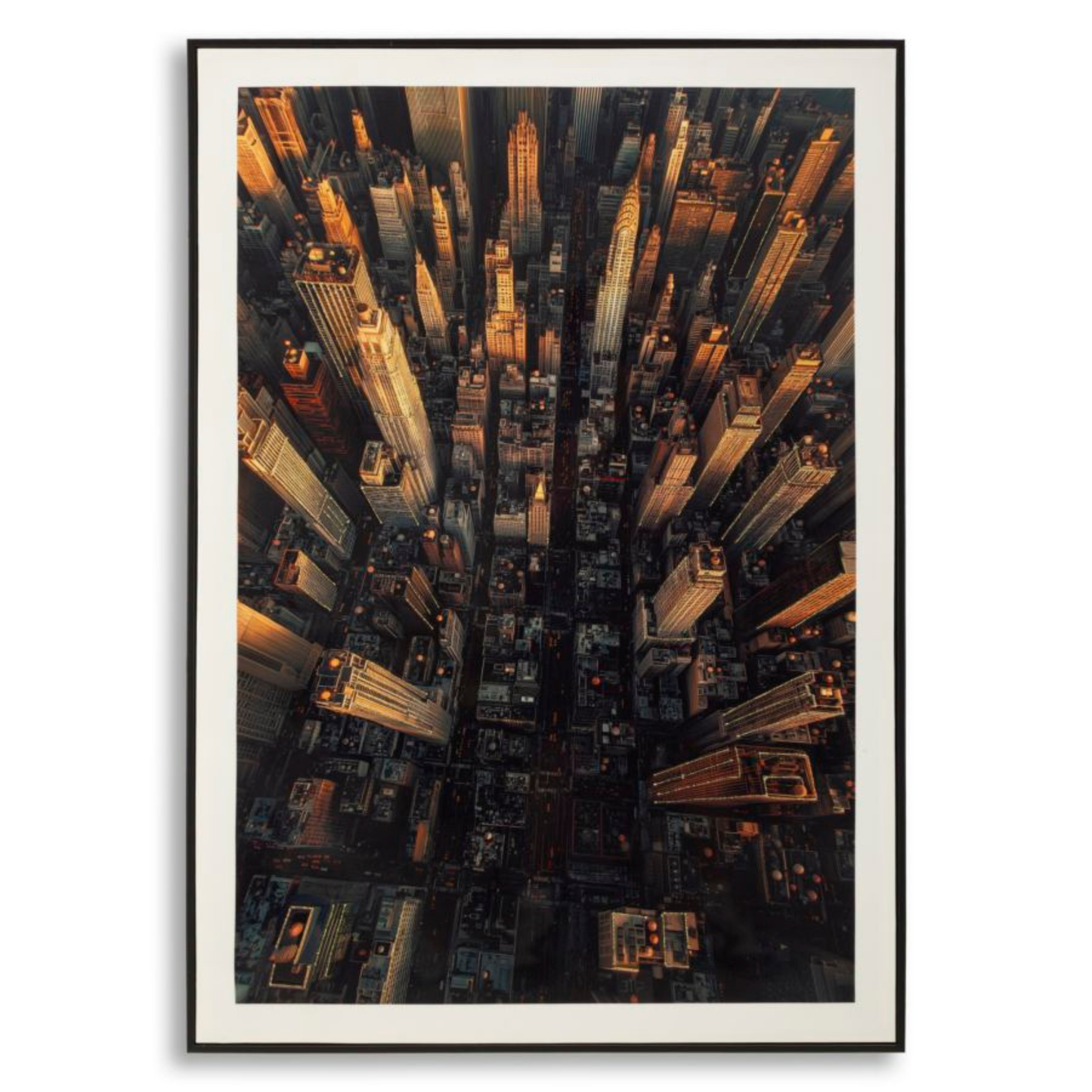 STAMPA SU TELA LACCATA NEW YORK C/CORNICE -A- CM 72X4X102