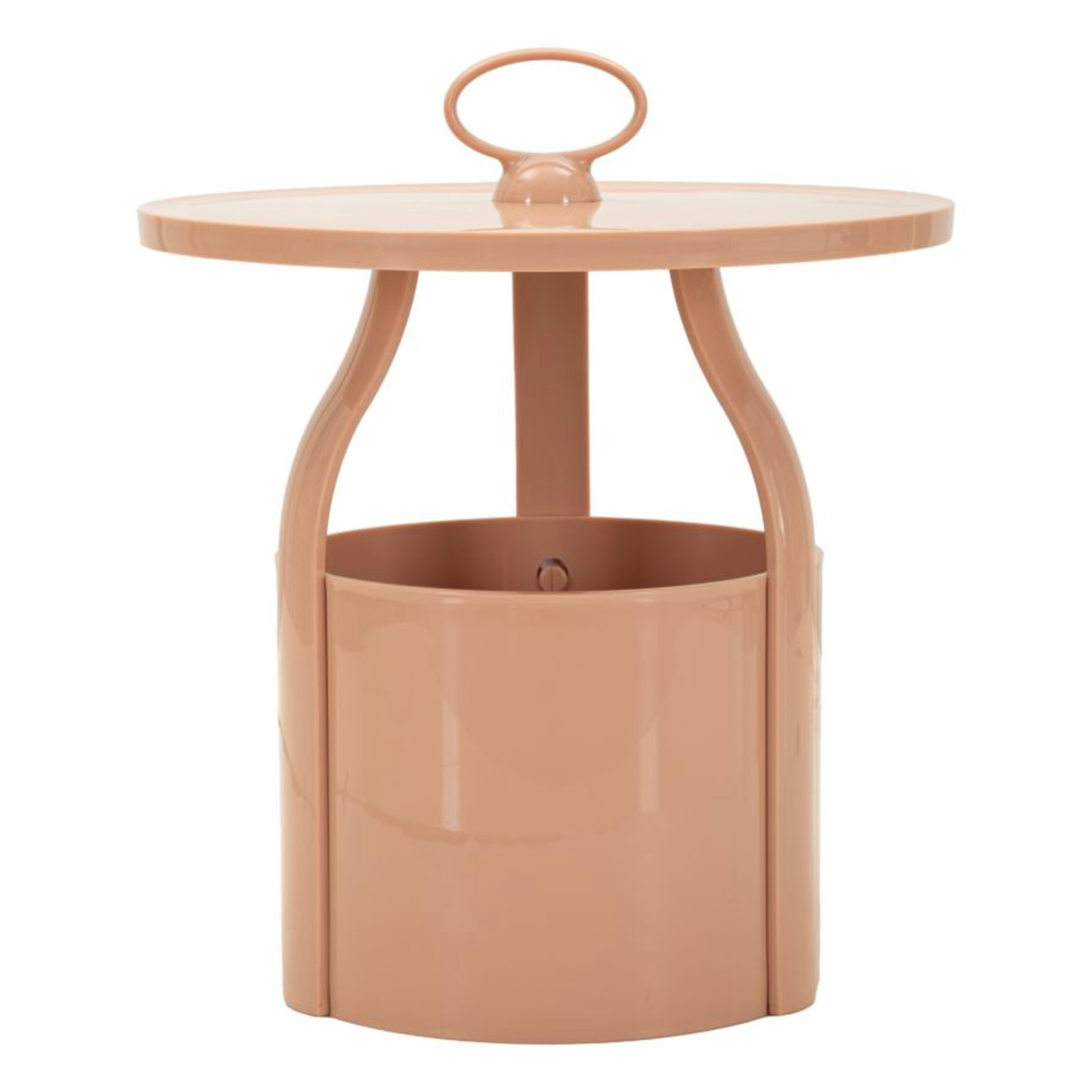 TAVOLINETTO P/GIORNALI IRIS ROSA CM Ø 44X43