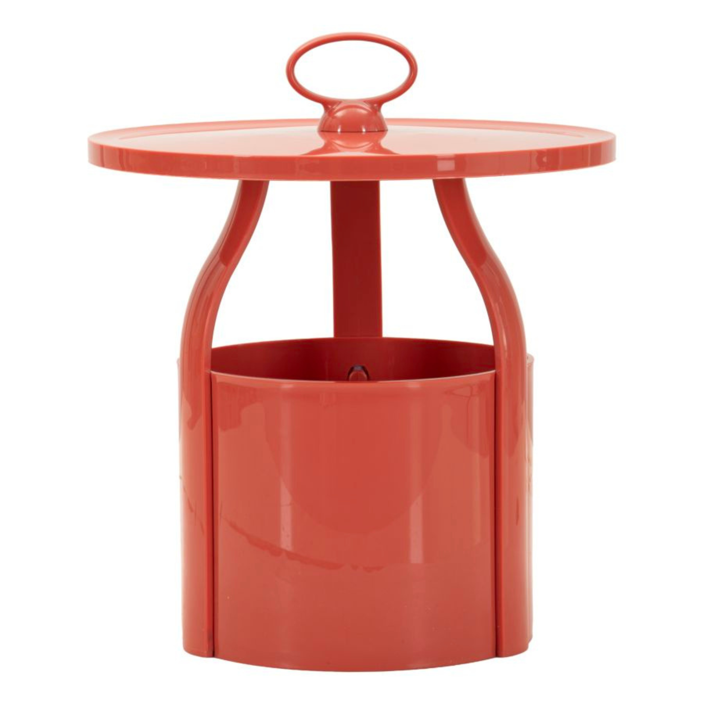 TAVOLINETTO P/GIORNALI IRIS ROSSO CM Ø 44X43